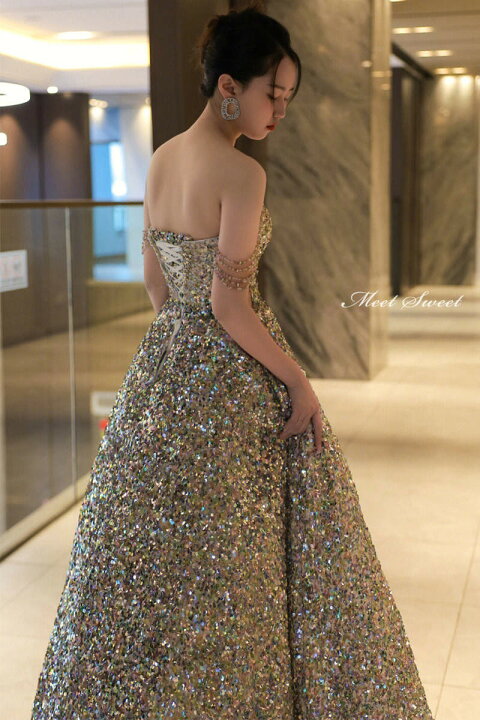 楽天市場】カラードレス パーティードレス イブニングドレス  