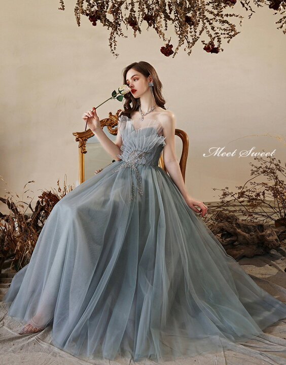 楽天市場】カラードレス パーティードレス イブニングドレス  