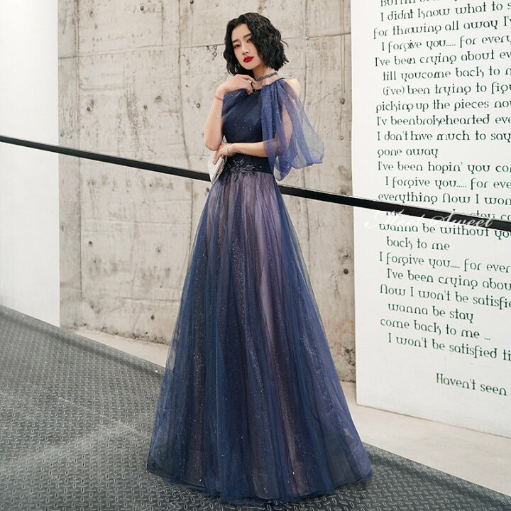 楽天市場】カラードレス 編み上げ パーティードレス フォーマルドレス  