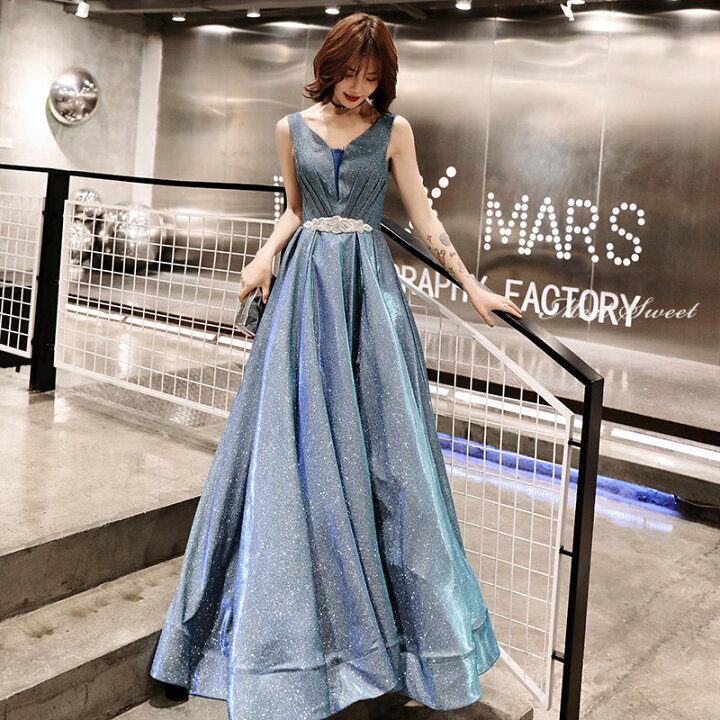 楽天市場】カラードレス 編み上げ パーティードレス フォーマルドレス  