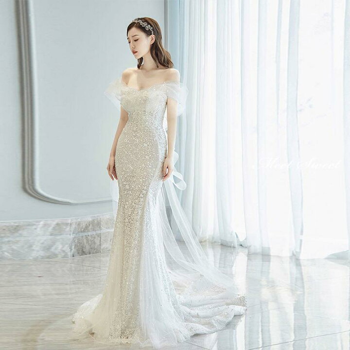 楽天市場】ウェディングドレス ウエディングドレス 二次会 結婚式 前 