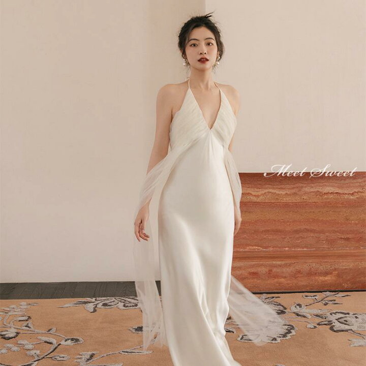 楽天市場】ウェディングドレス ウエディングドレス 二次会 結婚式 前  