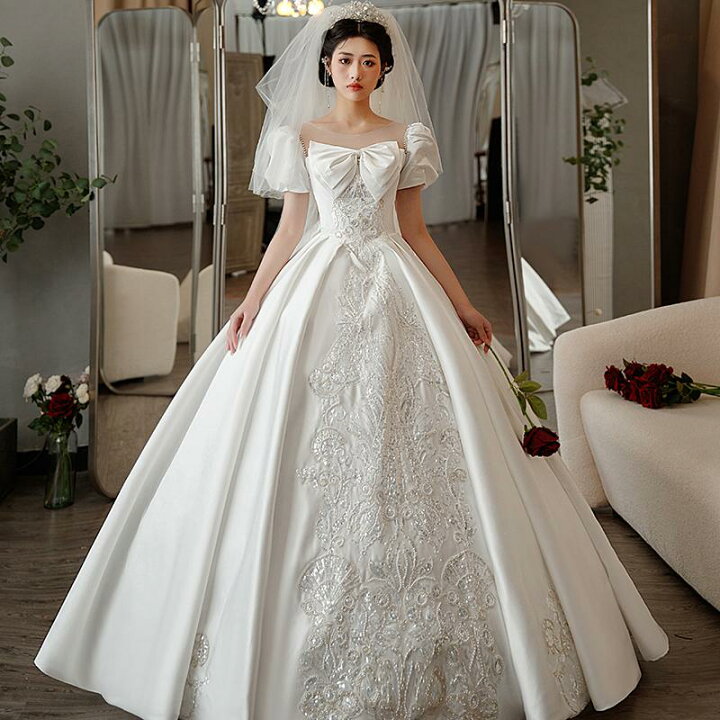楽天市場】ウェディングドレス ウエディングドレス 二次会 結婚式 前  