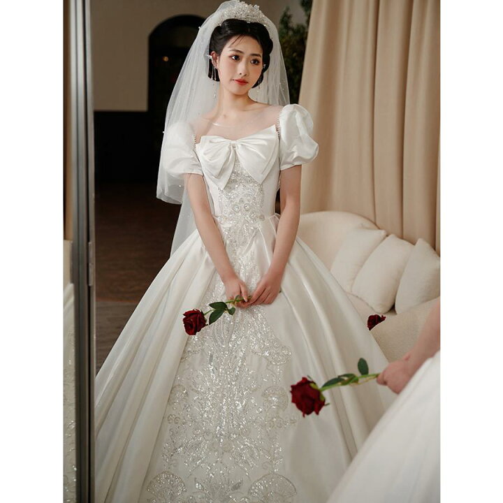 楽天市場】ウェディングドレス ウエディングドレス 二次会 結婚式 前 