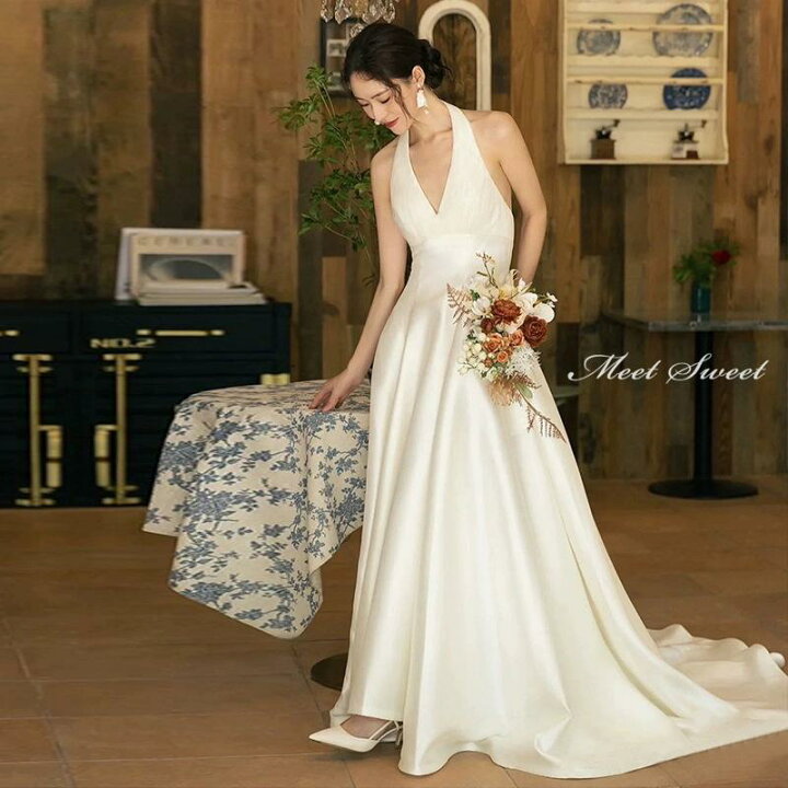 楽天市場】ウェディングドレス ウエディングドレス 二次会 結婚式 前  