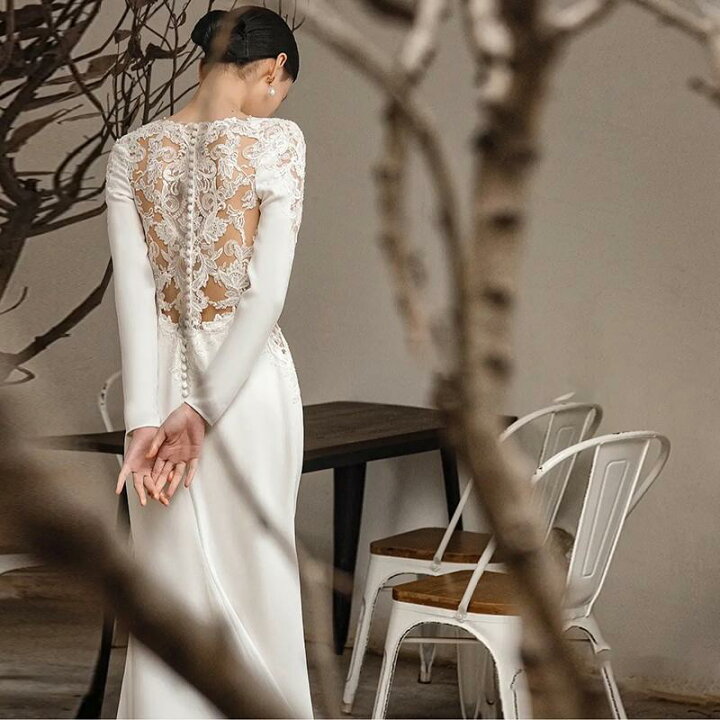 楽天市場】ウェディングドレス ウエディングドレス 二次会 結婚式 前 