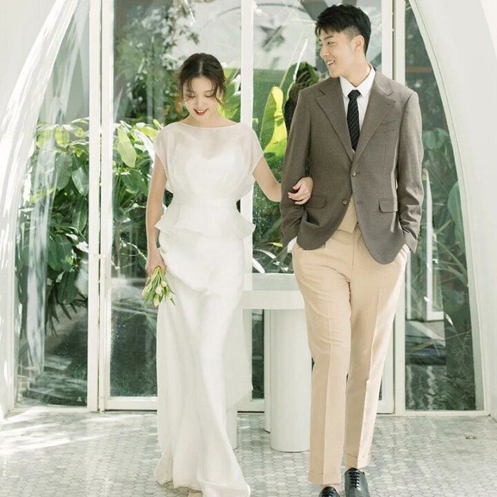 楽天市場】ウェディングドレス ウエディングドレス 二次会 結婚式 前 
