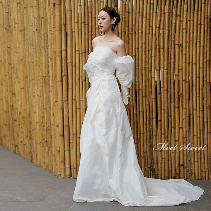 楽天市場】ウェディングドレス ウエディングドレス 二次会 結婚式 前  