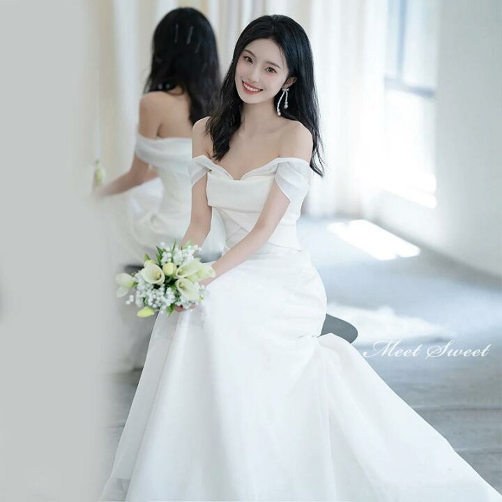 楽天市場】ウェディングドレス ウエディングドレス 二次会 結婚式 前 