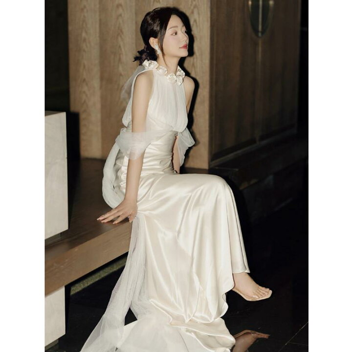 楽天市場】ウェディングドレス ウエディングドレス 二次会 結婚式 前  