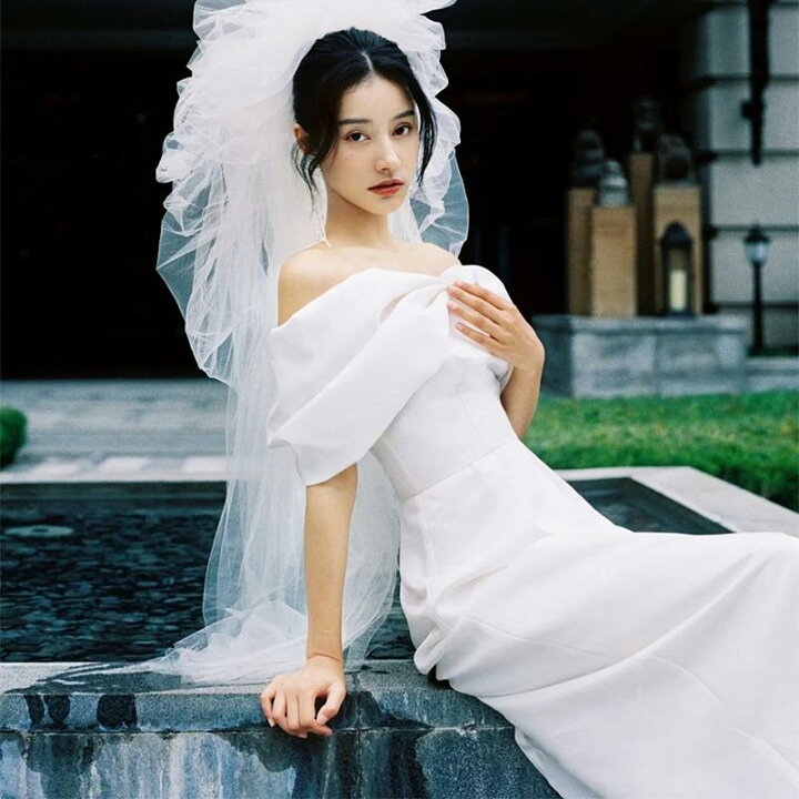 楽天市場】ウェディングドレス ウエディングドレス 二次会 結婚式 前 
