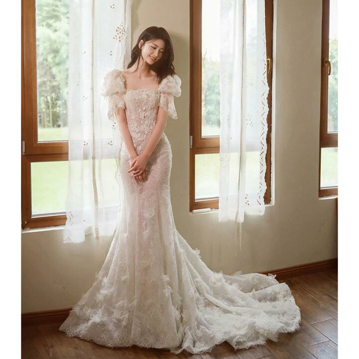 楽天市場】ウェディングドレス ウエディングドレス 二次会 結婚式 前 