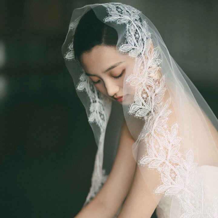 ウエディング ベール (純白 坐り 1.5M)(花嫁 結婚式 ウエディング 