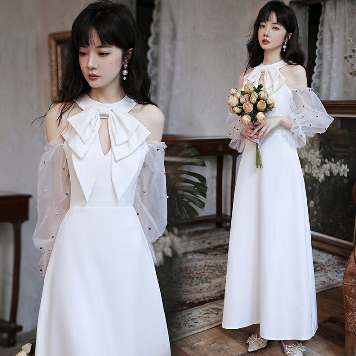 楽天市場】カラードレス ロングドレス パーティードレス スレンダー  