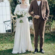 ウェディングドレス ロングドレス スレンダーライン 長袖 二次会 結婚式 前撮り ドレス スクエアネック …
