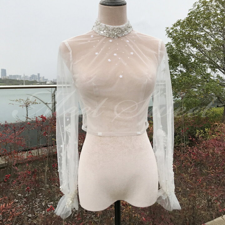 楽天市場】ドレスアレンジ ウェディングボレロ パーティーボレロ  