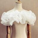 ＼P2倍×クーポン配布中☆楽天スーパーSALE限定／即納 ブラック オフホワイト ドレスアレンジ ウェディングボレロ パ…