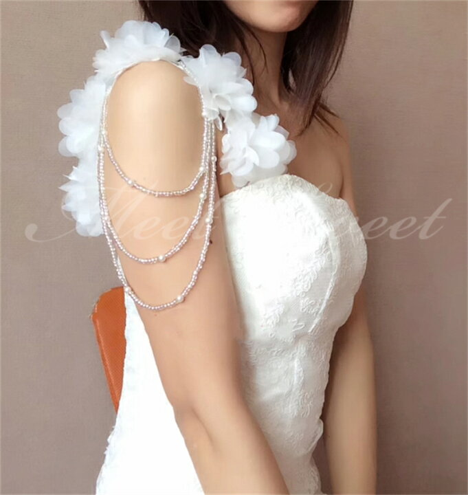 楽天市場】ドレスアレンジ 取り外し袖 付け袖 つけ袖 ワンショルダー  