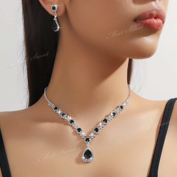 楽天市場】ネックレス ピアス セット ホワイト レッド ブルー グリーン 