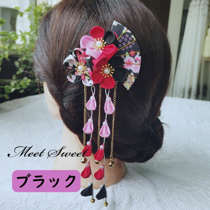 楽天市場】髪飾り ヘアアクセサリー ヘッドドレス 和装小物 つまみ細工 