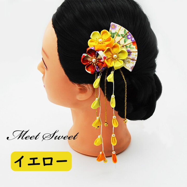 楽天市場】髪飾り ヘアアクセサリー ヘッドドレス 和装小物 つまみ細工 