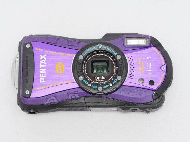 楽天市場】【中古】PENTAX 防水デジタルカメラOptio WG-1パープル 約  