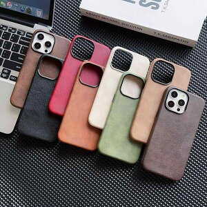 iPhone 16 Pro Max �P�[�X �j���p ���g���� ?? ���U�[ �}�O�l�b�g���� Apple iPhone 15 �����h�~ �S�ʕی� �J�o�[