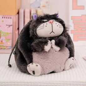 巾着袋 レディース かわいい 猫柄 ぬいぐるみ付き 化粧品収納袋 小物入れ