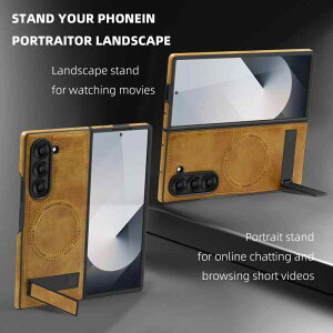 �X�}�z�P�[�X Samsung Galaxy Z Fold7/6/5/4/3 �P�[�X �J�o�[ �ی�P�[�X ���n �}�O�l�b�g �X�^���h�@�\2