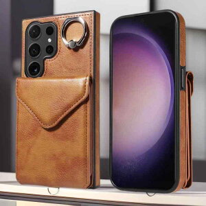 �X�}�z�P�[�X Samsung S25 Ultra S24 S23 A55 A73 ���@�\ �J�[�h���[ �V�����_�[�X�g���b�v�t�� �΂߂��� PU���U�[ �ϏՌ� �ی�J�o�[
