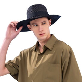 麦わら帽子 レディース 大判 ラフィア パナマハット UVカット 日よけ帽子 アウトドア 通気性 ペーパー