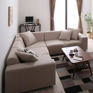 ソファ ソファー 3人掛け以上 コーナーセット ブラウン カーキ 幅:190cm?199cm 奥行き:90cm?99cm 高さ:30cm?39cm 既成品 エレガント クラシック シンプル ベーシック ミッドセンチュリー モダン 無