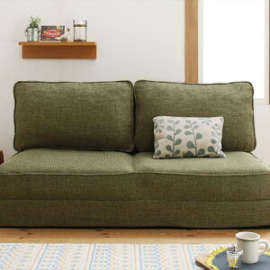 ソファ ソファー 2人掛け ソファベッド ブラウン ベージュ グリーン 幅:120cm?129cm 奥行き:80cm?89cm 高さ:40cm?49cm カジュアル シンプル ナチュラル ベーシック 折りたたみ可 2人掛け カウチ ソ