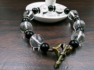 オニキス最強な「悪霊から身を守る石●オニキスパワーストーン大玉8mm+天然石ブレスレット玉径12mm水晶・201607/・10P03Dec16