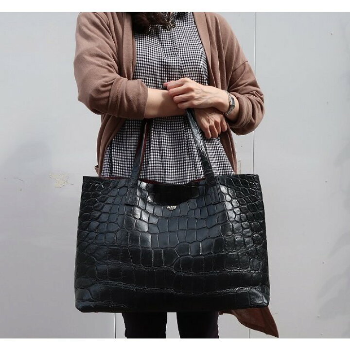楽天市場】日本製 クロコダイル マット トートバッグ メンズ 鞄 クロコ  