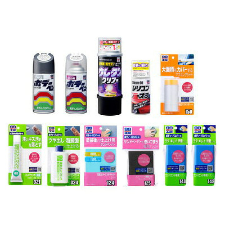 楽天市場】ソフト99 ボデーペンさらに完璧セット（パール・メタリック 