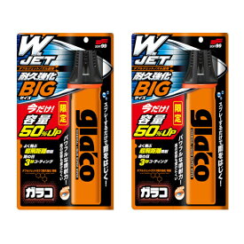 【送料無料】ソフト99 ダブルジェットガラコ耐久強化 50％増量 2個セット