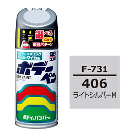 ソフト99 ボデーペン（スプレー塗料） F-731 【スバル・406・ライトシルバーM】