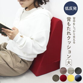 【 エントリーでP10倍】 背中クッション 背もたれ クッション 低反発 【楽天ランキング入賞】クッション専門店特注 ベッド専用低反発背もたれクッション(大) 腰痛対策 ソファーベッド 低反発クッション テレビ枕 三角クッション オリジナルクッション プロジェクター