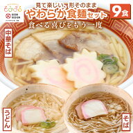 【スーパーSALE10％オフ】 やわらか食麺9食セット 介護食 やわらか食 介護食 やわらか 冷凍 冷凍食品 柔…