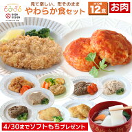 4/30までソフトもちプレゼントやわらか食お肉12食セット 介護食 やわらか食 介護食 やわらか 冷凍 冷凍食…