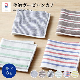 ハンカチ タオルハンカチ メンズ 今治タオル ハンカチタオル 今治 タオル 国産 ガーゼタオル ストライプ 柄 日本製 今治産 プチギフト 吸水 高級 軽い