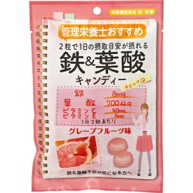 管理栄養士おすすめ 鉄＆葉酸キャンディー(直送) 70g 宮川製菓【AJ】