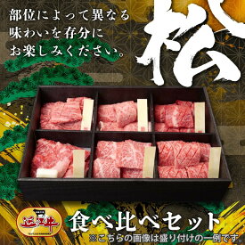 近江牛食べ比べセット【松】 各100g×6 お中元 お歳暮 暑中お見舞 残暑お見舞 敬老の日 内祝