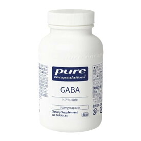Nestle(ネスレ) Pure GABA 120粒 120日分 睡眠サプリ 機能性表示食品 (1粒あたりGABA700mg配合 寝つき 目覚め 眠りの深さ 睡眠の質 睡眠サポート ギャバ Pure Encapsulationsピュア エンキャプスレーションズ)