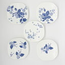 ウェッジウッド　ストロベリーブルームインディゴ　ソイディッシュ5枚セット　Wedgwood　イギリス　洋食器　ブランド