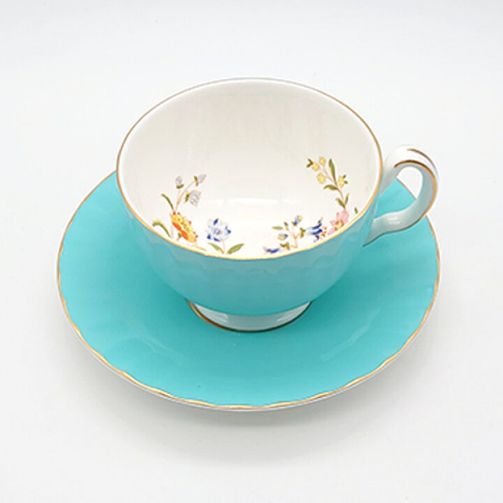 楽天市場】エインズレイ コテージガーデンターコイズ ティーカップ  