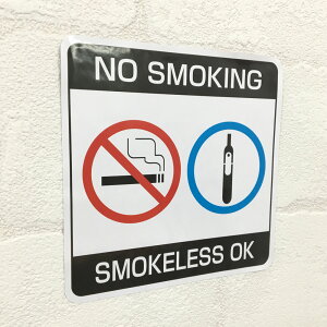 【RSL】【送料無料】禁煙&加熱式たばこ使用可ステッカー【横100mm×縦100mm〜】 カフェやレストランに貼るだけの簡単シールです