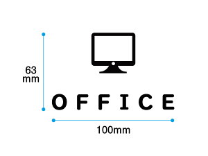 yzhAp؂蕶@OFFICE@ItBX@ TCY100x63mm JbeBOV[g