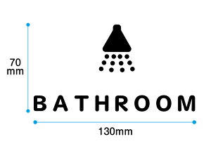 ySSԁSi|Cg5{!(Gg[v)zyzhApؕ@oX[@BATHROOM TCY130x70mm JbeBOV[g